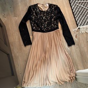 Pleated Lace Dress by Rachel Parcell